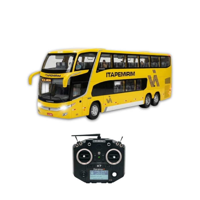 Miniatura Ônibus Marcopolo G7 1800 DD "Itapemirim" - Escala 1/14 (Controle Remoto)