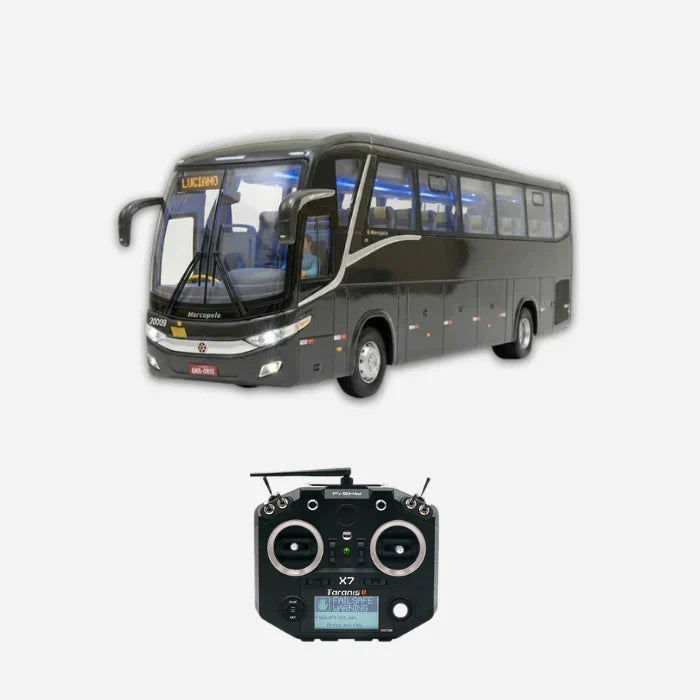 Miniatura Ônibus Marcopolo G7 "Itapemirim Black" - Escala 1/14 (Controle Remoto)