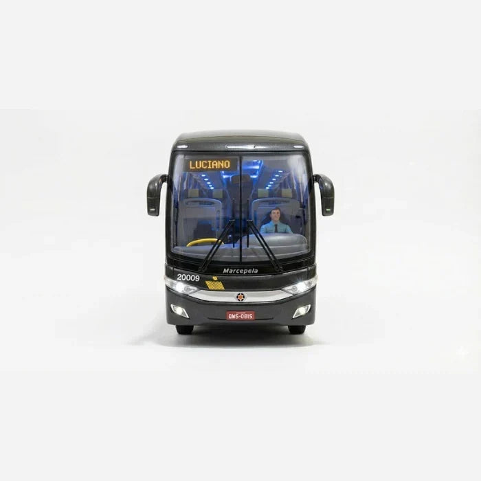 Miniatura Ônibus Marcopolo G7 "Itapemirim Black" - Escala 1/14 (Controle Remoto)