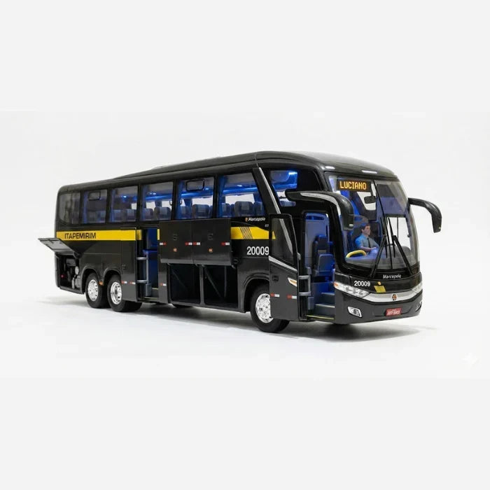 Miniatura Ônibus Marcopolo G7 "Itapemirim Black" - Escala 1/14 (Controle Remoto)