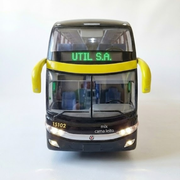 Miniatura Ônibus Marcopolo Paradiso G7 1800 DD "UTIL" - Escala 1/43 (Controle Remoto)