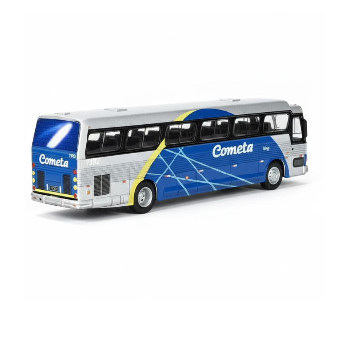 Miniatura Ônibus Scania CMA Flecha Azul VII "Cometa Halley" - Escala 1/24 (Controle Remoto)