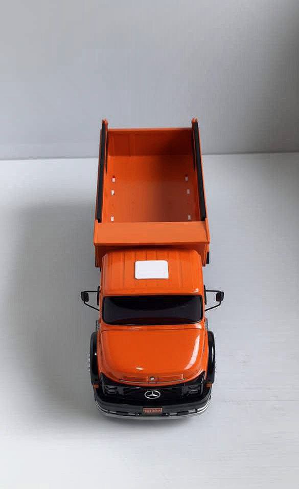Miniatura Mercedes-Benz L-1113 Basculante Laranja - (Escala 1/24)